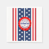 Veterans Day Rosette Paper Napkin Serviette (Vorderseite)