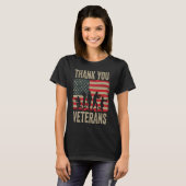 Veterans Day Thank You Veterans Proud T-Shirt (Vorne ganz)