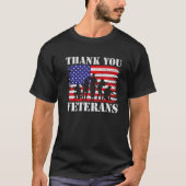 Veterans Day Thank You Veterans T-Shirt (Vorderseite)