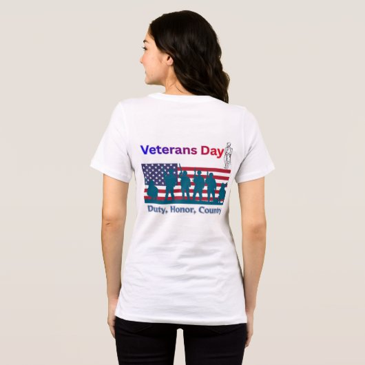 Veterans Day Tri-Blend Shirt (Rückseite voll)
