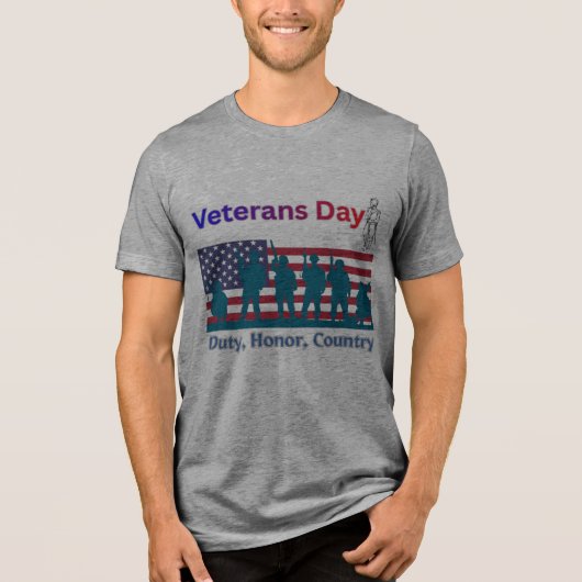Veterans Day Tri-Blend Shirt (Vorderseite)