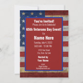 Veterans Day Vielen Dank 4. Juli Party Event Einladung (Rückseite)