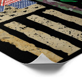 Veterans Day Vielen Dank für Ihren Service-Mitarbe Poster (Ecke)