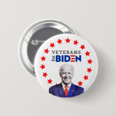Veterans for Joe Biden Presidential Election Button (Vorne & Hinten)