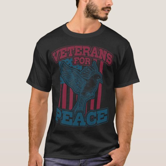 Veterans For Peace For Military Veterans Against W T-Shirt (Vorderseite)