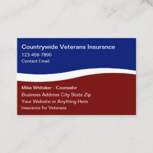 Veterans Insurance Services Patriotic Visitenkarte
