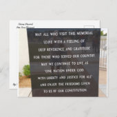 Veterans Memorial Postkarte (Vorne/Hinten)