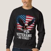 Veterans No Kings American Eagle Sweatshirt (Vorderseite)