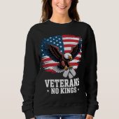 Veterans No Kings American Eagle  Sweatshirt (Vorderseite)