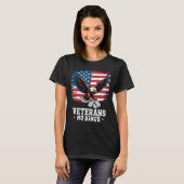 Veterans No Kings American Eagle  T-Shirt (Vorne ganz)