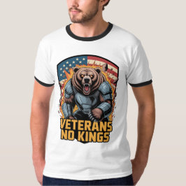 Veterans No Kings Graphic Bear T-Shirt