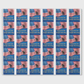 Veterans No Kings USA Flag Geschenkpapier (Flach)