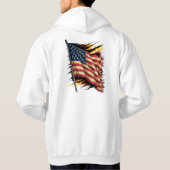 Veterans No Kings USA Flag Hoodie (Rückseite)