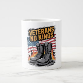 Veterans No Kings USA Flag Jumbo-Tasse