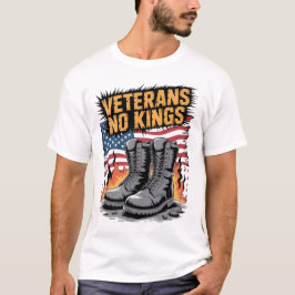 Veterans No Kings USA Flag T-Shirt
