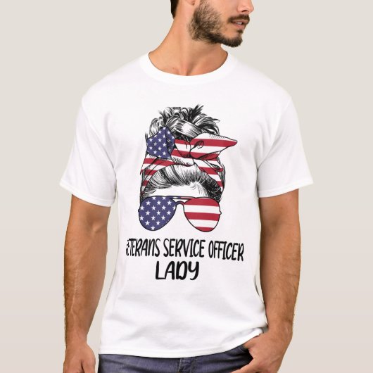 Veterans Service Officer Lady T-Shirt (Vorderseite)