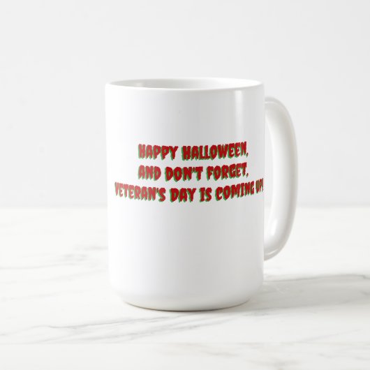 Veterans Spooky Kaffeetasse (VorderseiteRechts)