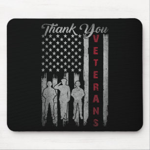 Veterans Tag Vielen Dank Veterans Proud Patriotic Mousepad