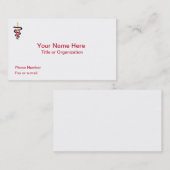 Veterinär Caduceus Business Card Visitenkarte (Vorne/Hinten)