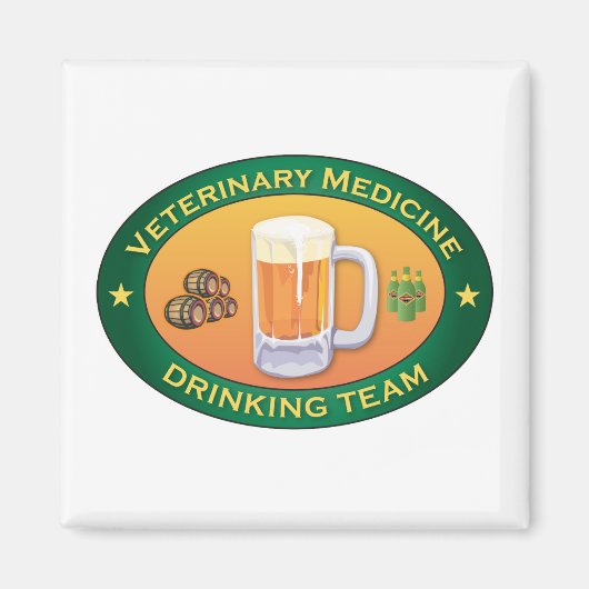 Veterinär-medizinisches Getränketeam Magnet (Vorne)