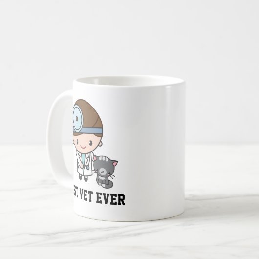 Veterinär- oder Vet-Tech-Geschenk Kaffeetasse (Vorderseite Links)