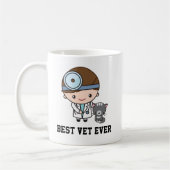 Veterinär- oder Vet-Tech-Geschenk Kaffeetasse (Links)