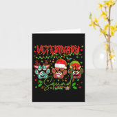 Veterinär Squad Paw Christmas Vet Tech Xmas Pajam Karte (Gelbe Blume)