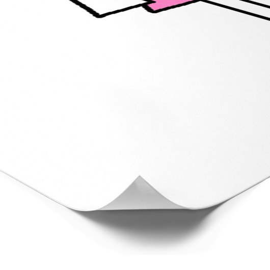 Veterinär-Strichmännchen Poster (Ecke)