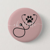 Veterinär-technischer Tierarztassistent Button (Vorderseite)