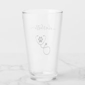 Veterinär-technischer Tierarztassistent Glas (Rückseite)