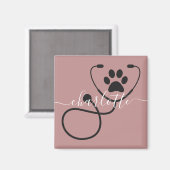 Veterinär-technischer Tierarztassistent Magnet (Vorderseite/Rückseite)