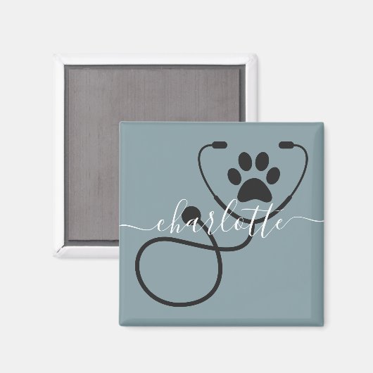 Veterinär-technischer Tierarztassistent Magnet (Vorderseite/Rückseite)