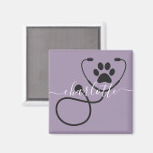 Veterinär-technischer Tierarztassistent Magnet (Vorderseite/Rückseite)