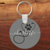 Veterinär-technischer Tierarztassistent Schlüsselanhänger (Vorderseite)