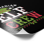 Veterinär-Weihnachtself Fotodruck (Ecke)