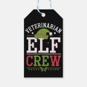 Veterinär-Weihnachtself Geschenkanhänger