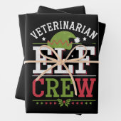 Veterinär-Weihnachtself Geschenkpapier Set (Beispiel)