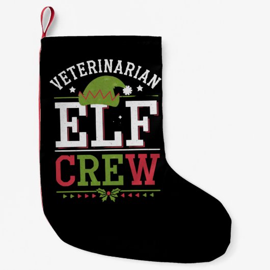 Veterinär-Weihnachtself Kleiner Weihnachtsstrumpf (Vorderseite)