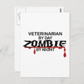 Veterinär Zombie Postkarte (Vorne/Hinten)
