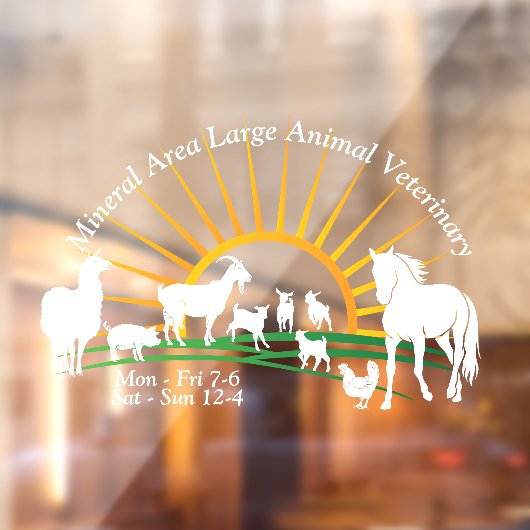 Veterinäramt Fensteraufkleber (Blatt 2)