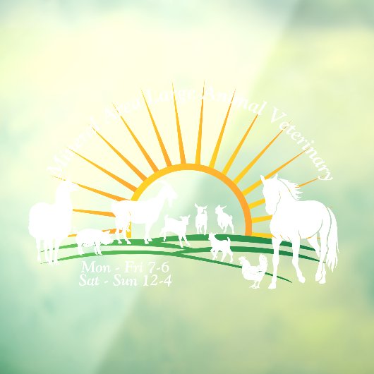 Veterinäramt Fensteraufkleber (Blatt 3)