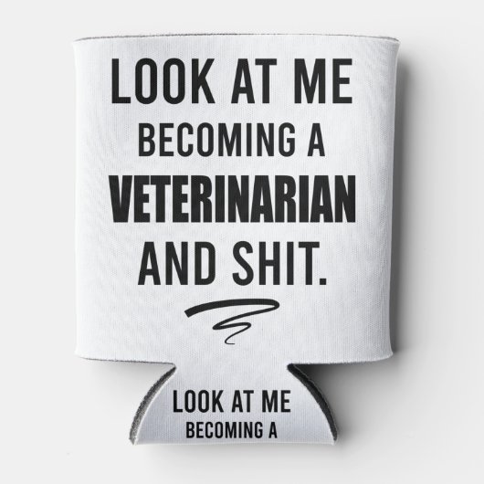 Veterinäramt Shirt Funny Vet Abschluss Geschenk Sh Dosenkühler (Vorderseite)