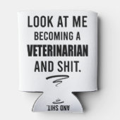 Veterinäramt Shirt Funny Vet Abschluss Geschenk Sh Dosenkühler (Rückseite)