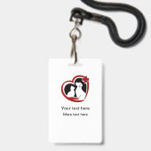 Veterinäramter Personalausweis-Abzeichen Ausweis (Vorderseite mit Lanyard)