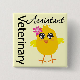 Veterinärassistent Button