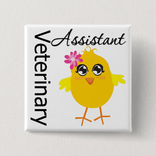 Veterinärassistent Button