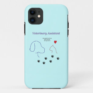 Veterinärassistent-Paw-Ausdruck auf meinem Herzen  Case-Mate iPhone Hülle