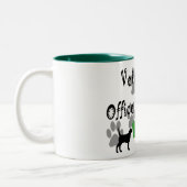 Veterinärbürovorsteher Zweifarbige Tasse (Links)