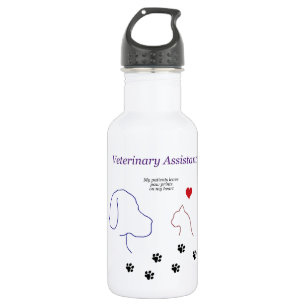 Veterinärc$assistent-tatze Drucke auf meinem Trinkflasche