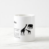 Veterinärdefinitionsdruck, Wörterbuch, Zitat Kaffeetasse (Mittel)